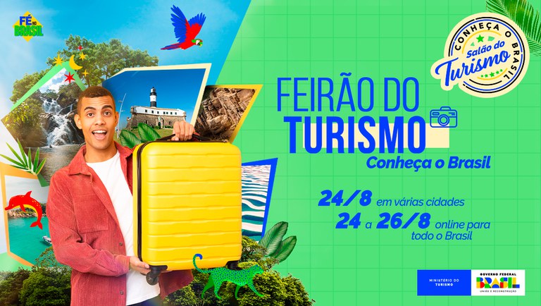 Feirão do Turismo terá descontos de até 45% nas diárias de hotéis e 30% em passagens aéreas